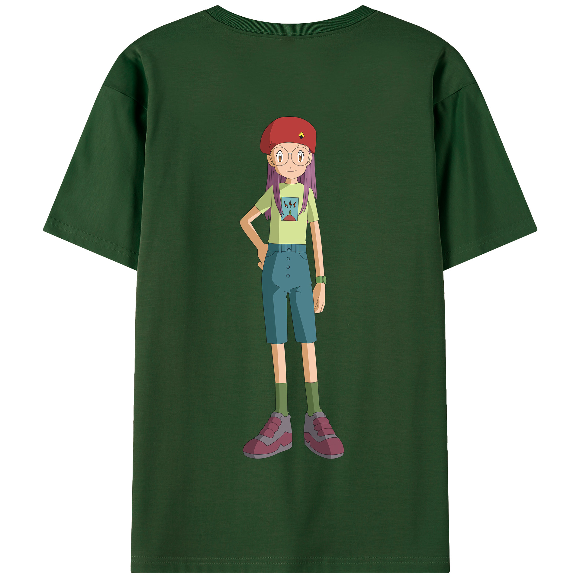 （画像用） Digimon デジタルモンスター/デジモン 綿100％半袖Tシャツ（背面プリント）